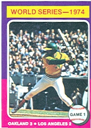 1975 Topps Mini Baseball Cards      461     Reggie Jackson WS1